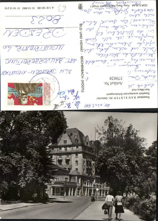 370028,Bad Elster Karl-Marx-Hof Straßenansicht