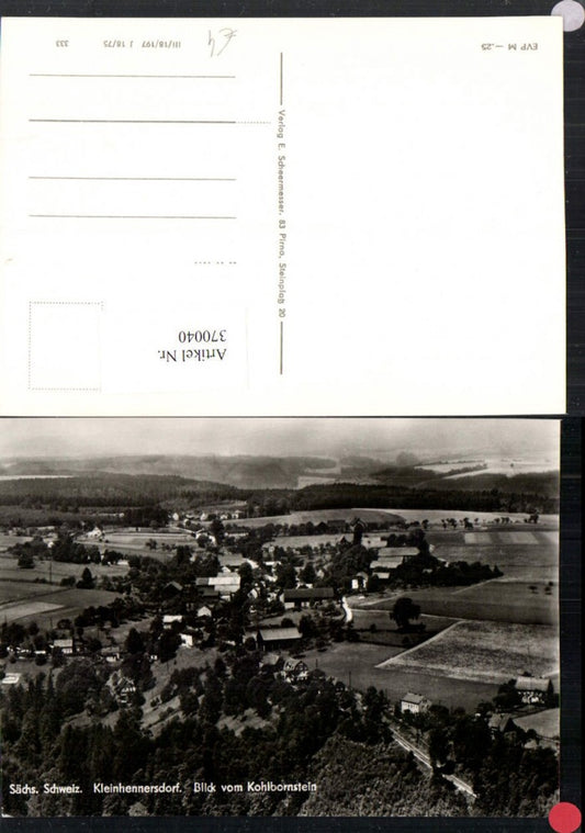 370040,Sächsische Schweiz Kleinhennersdorf Totale vom Kohlbornstein