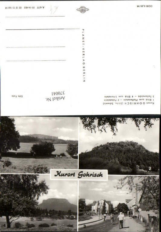 370041,Gohrisch Straßenansicht Pfaffenstein Pabststein Lilienstein Mehrbildkarte