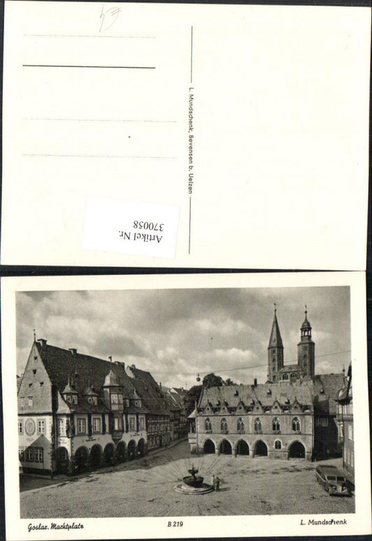 370058,Goslar Marktplatz Rathaus Kirche