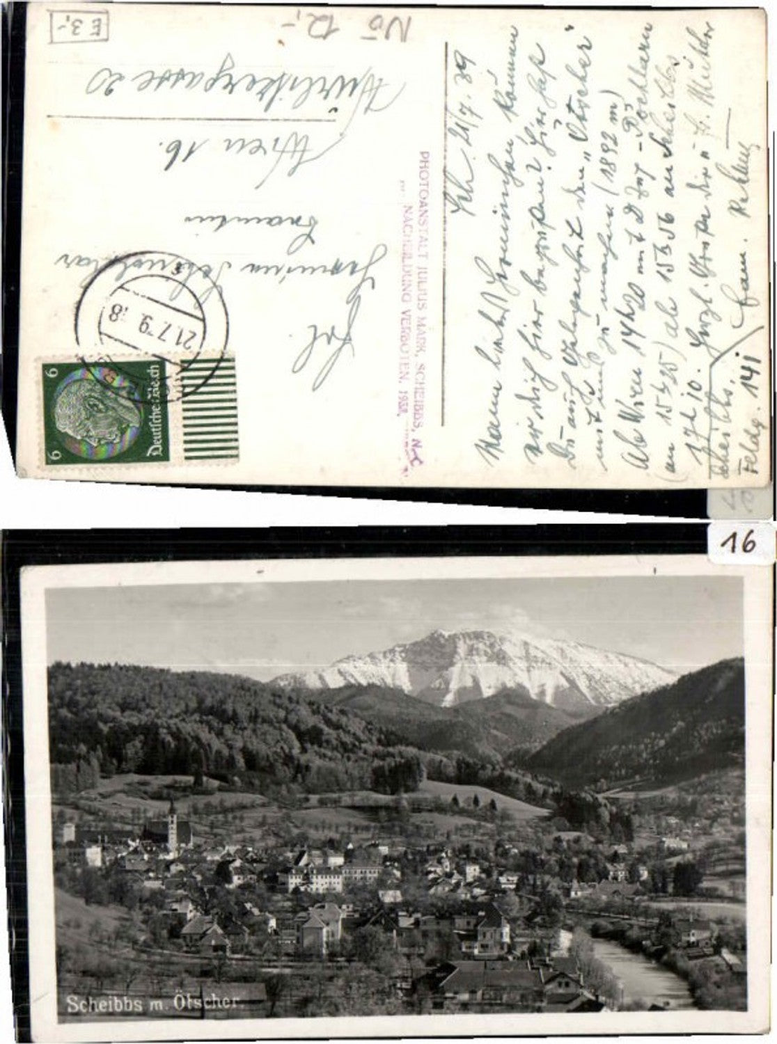 68770,Scheibbs mit Ötscher 1938