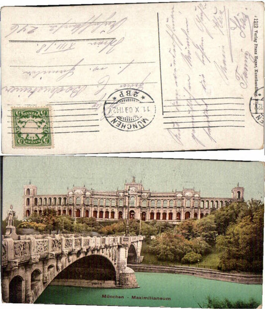 69128,München Maximilaneum COLOR 1909