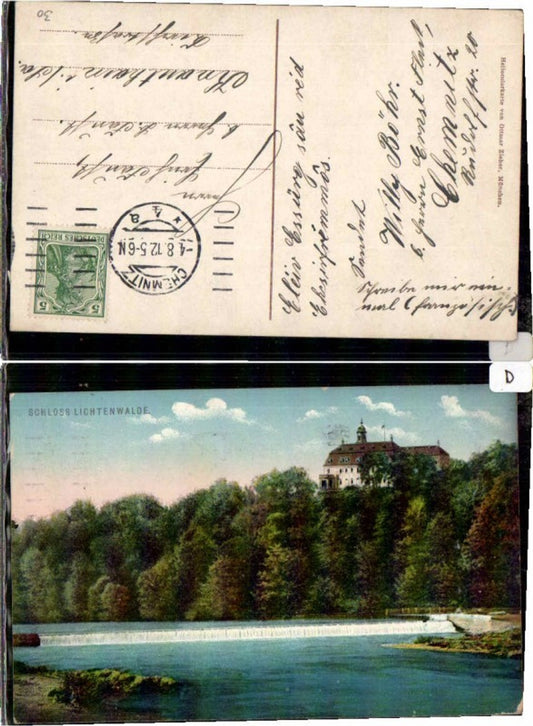 69159,Schloss Lichtenwalde bei Chemnitz 1915
