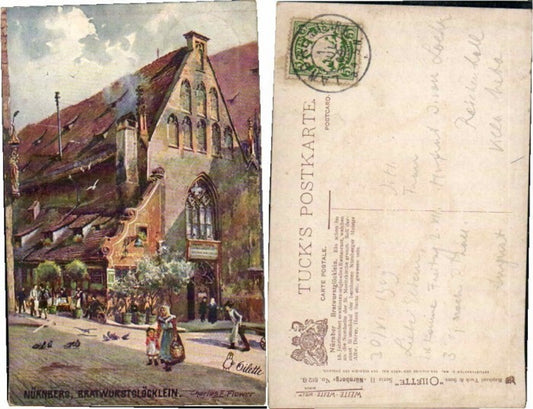 69162,Tuck AK 612B Nürnberg Bratwurstglöcklein Charles E. Flower