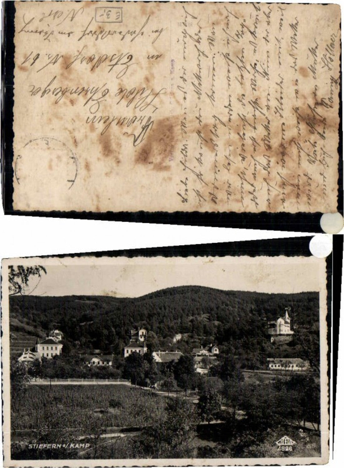69324,Stiefern am Kamp Partie im Ort 1935