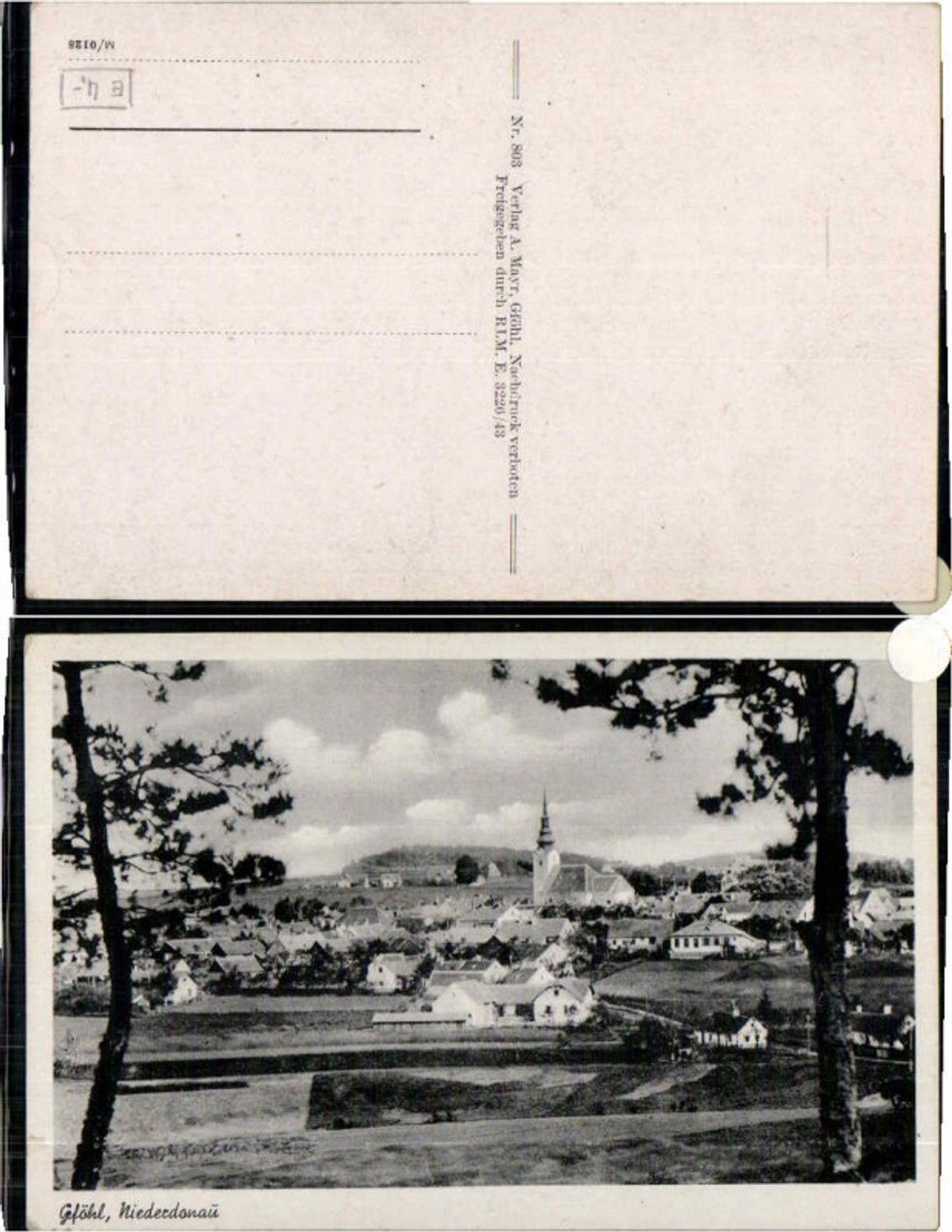 69327,Gföhl Partie zum Ort 1940