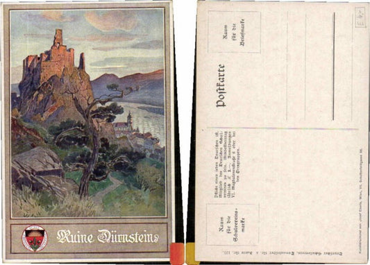 69348,Dt Schulverein 137 Ruine Dürnstein Wachau