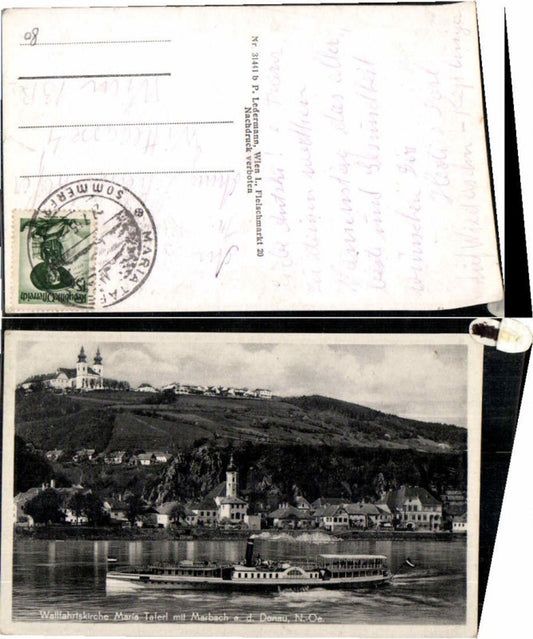 69368,Maria Taferl m. Marbach & Dampfer Habsburg pub Ledermann 31441