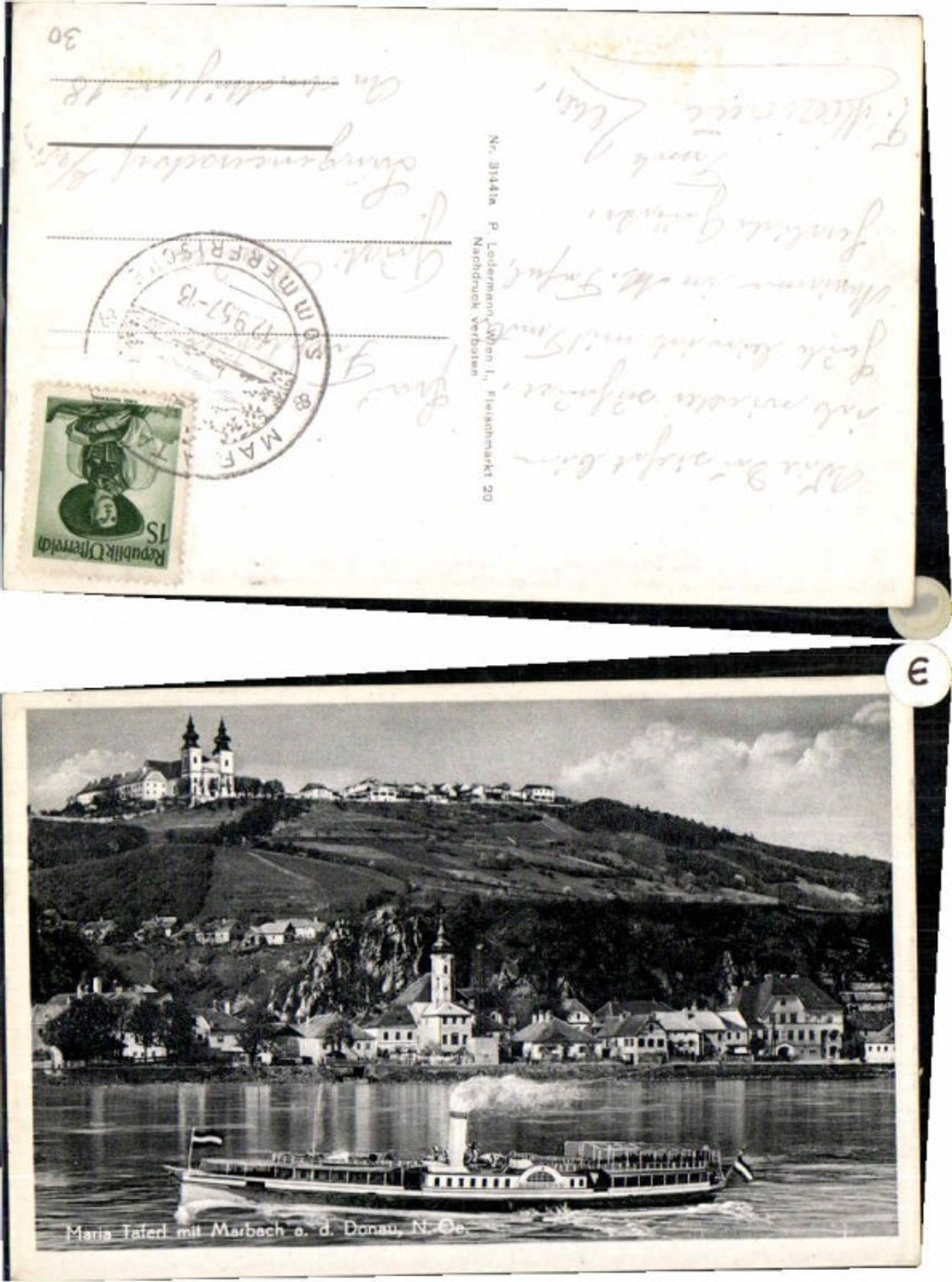 69369,Maria Taferl m. Marbach & Dampfer Habsburg pub Ledermann 31441a