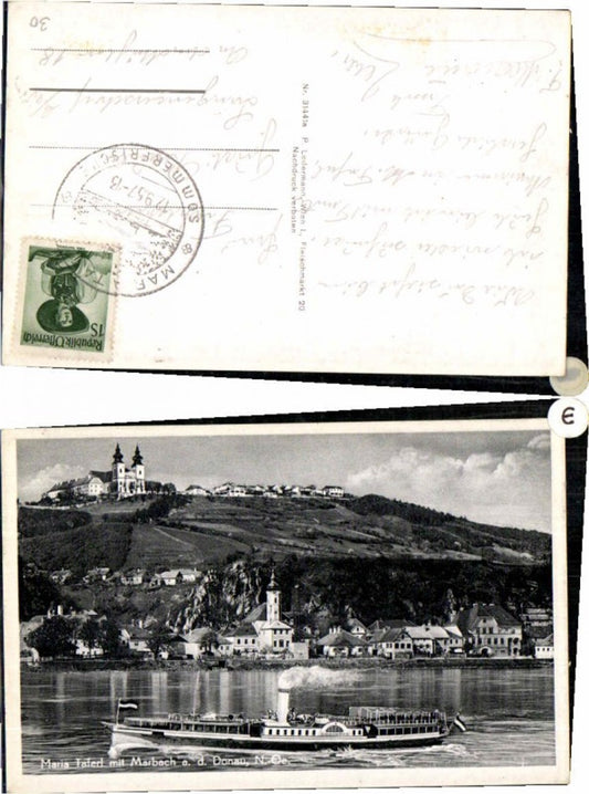 69369,Maria Taferl m. Marbach & Dampfer Habsburg pub Ledermann 31441a