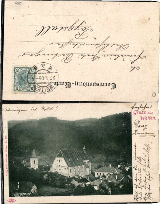 69405,Gruss aus Weiten i.d. Wachau 1899