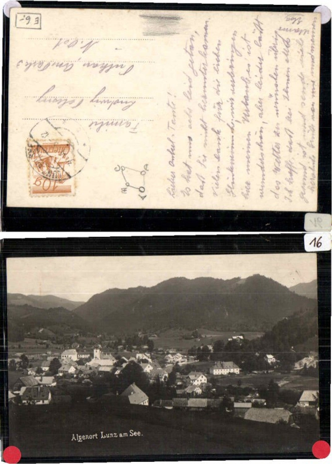 69437,FotoAK Lunz a. See 1928