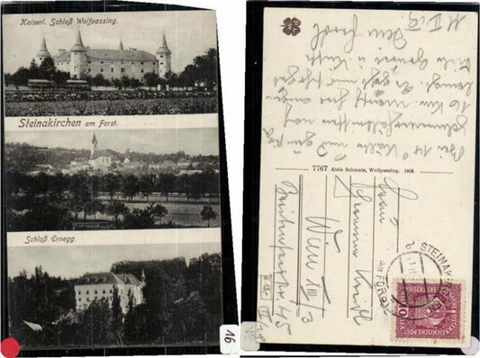 69487,Steinakirchen am Forst Wolfpassing Ernegg Schloss 1913