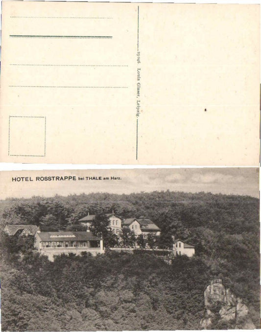 69627,Hotel Rosstrappe bei Thale im Harz 1915