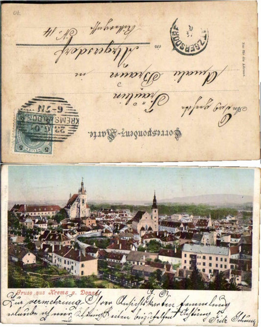 69882,Krems a.d. Donau pub Saska anno 1900