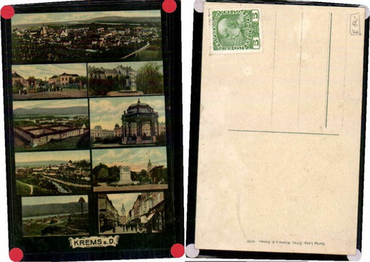 69925,Krems a.d. Donau Mehrbildkarte 1912