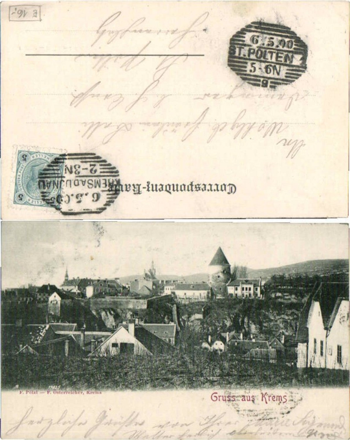 69946,Gruss aus Krems a.d. Donau 1899