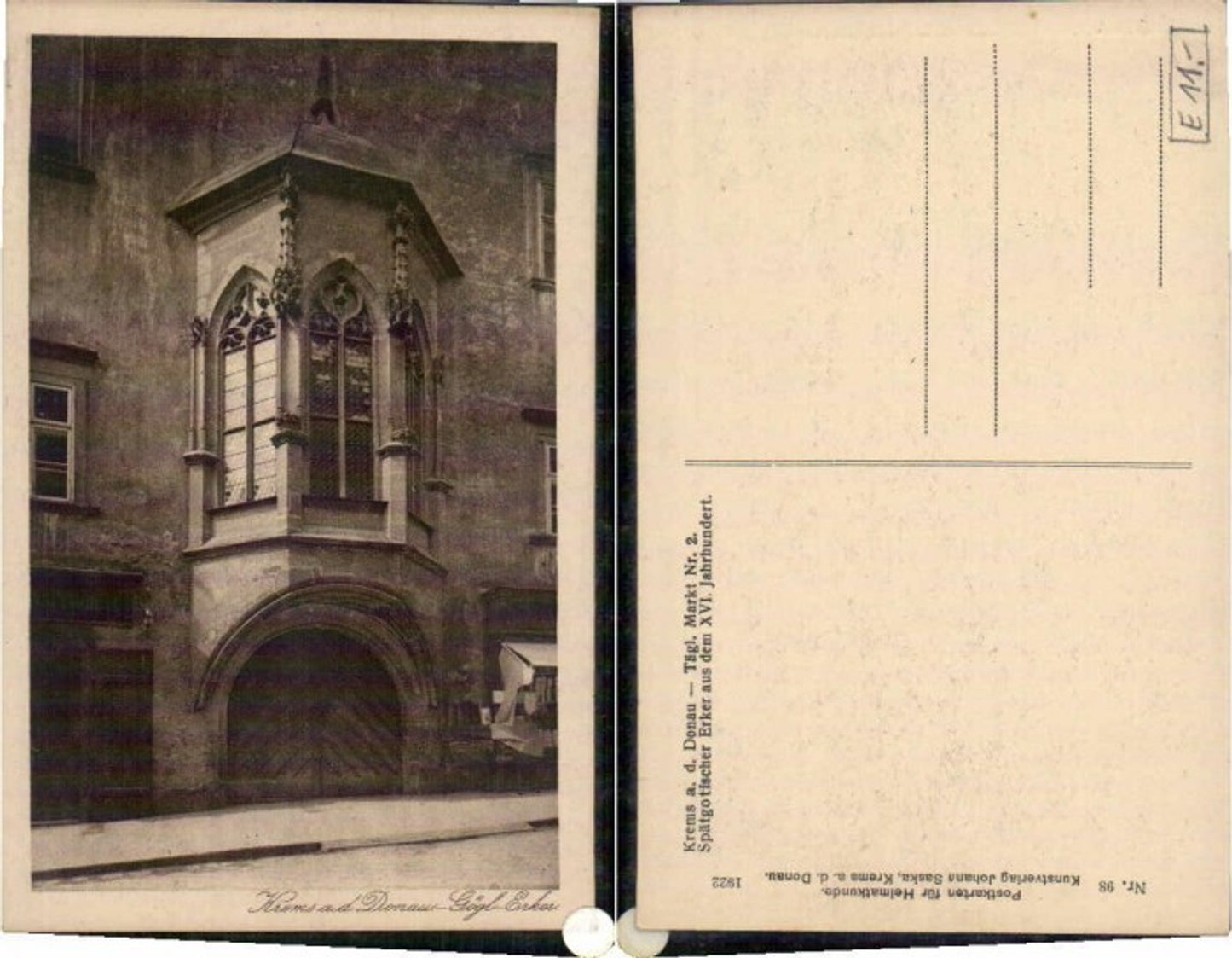 69952,Krems a.d. Donau Gögl Erker pub Saska 98