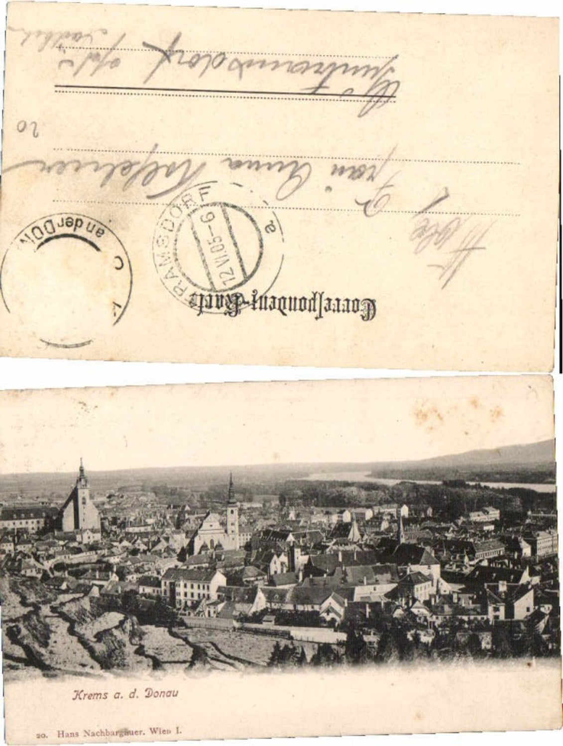 70080,Krems a.d. Donau Totale 1900 pub Nachbargauer 20