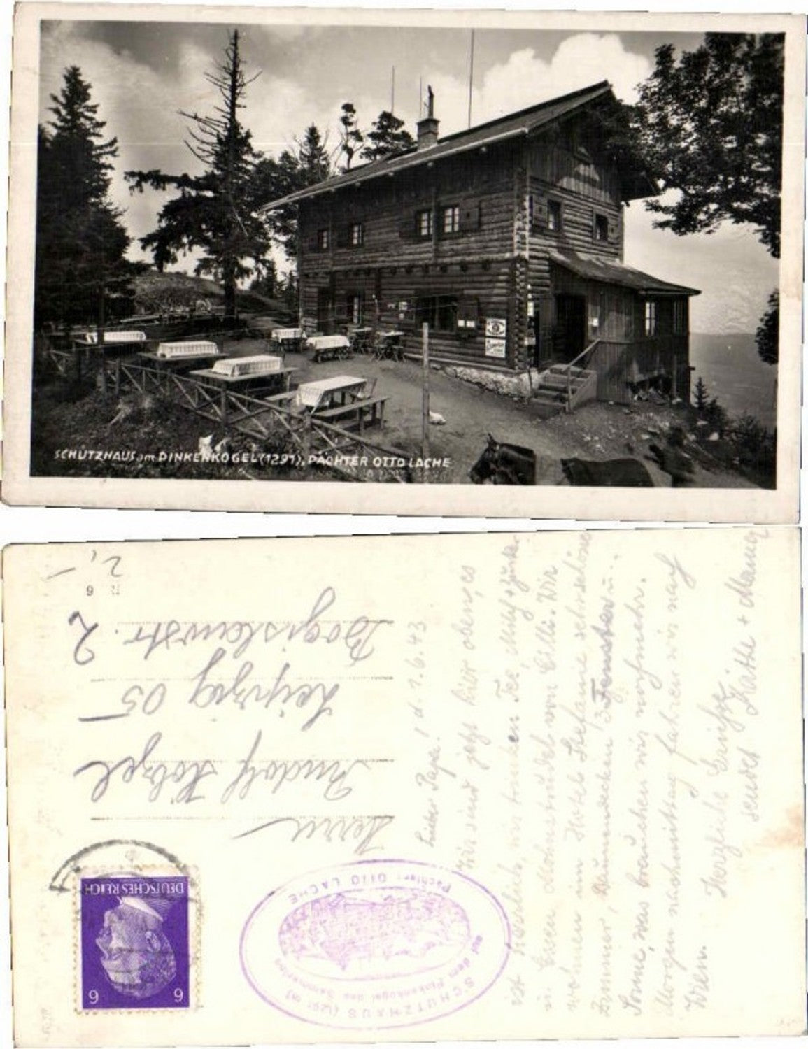 70124,Pinkenkogel Schutzhaus am Semmering 1940