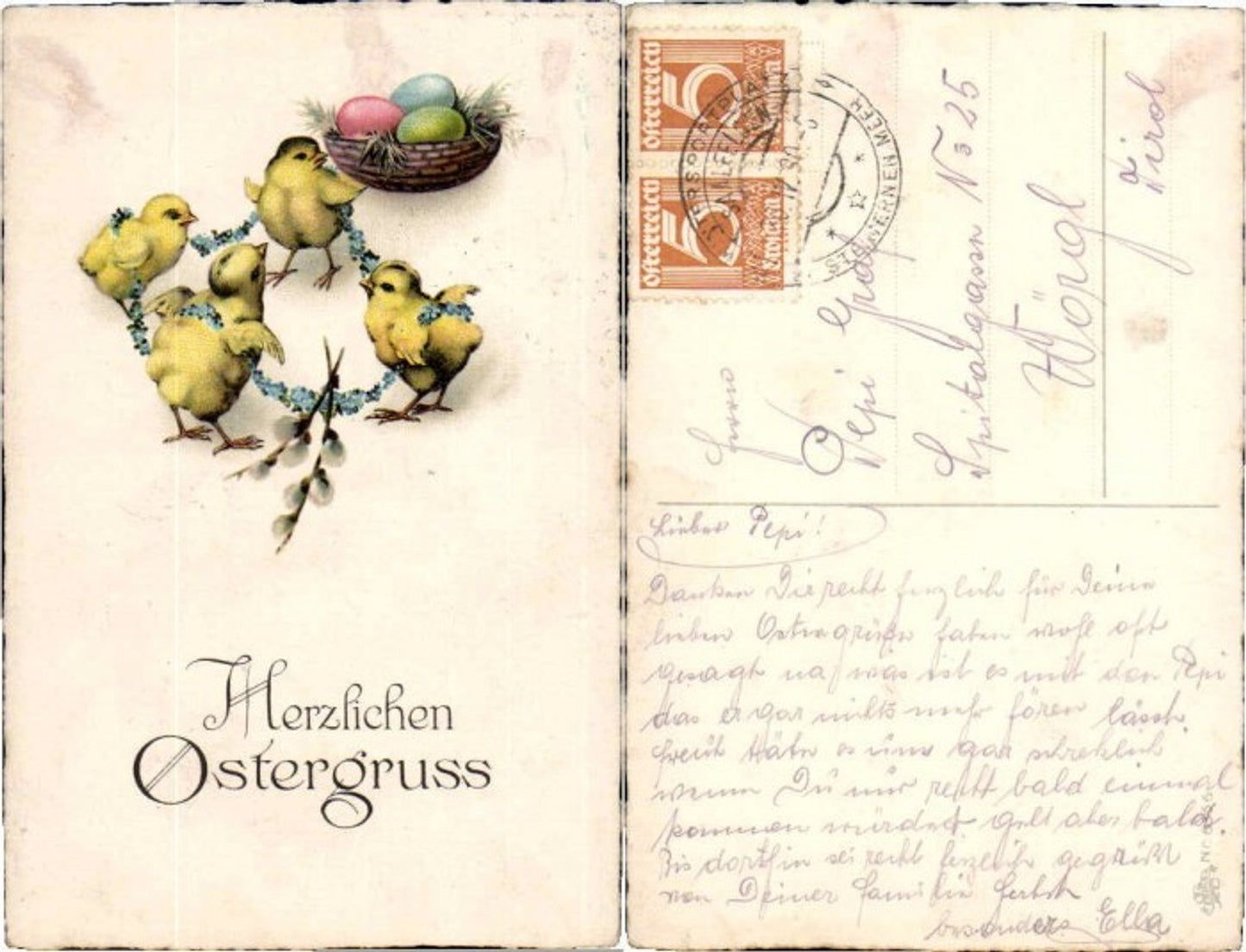70223,Erika AK 6356 Ostern Küken Ostereier