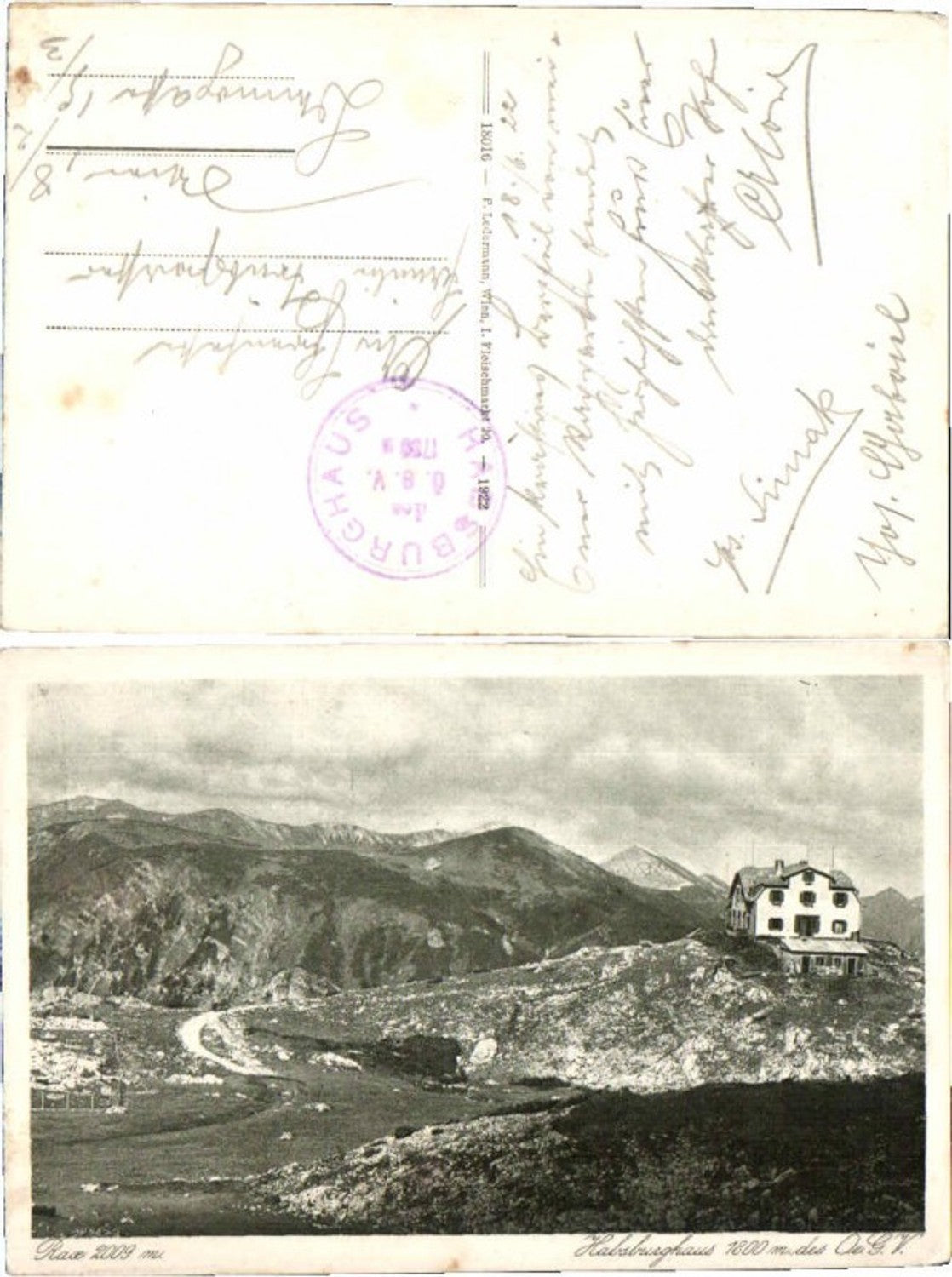 70252,Rax Reichenau Habsburghaus pub Ledermann 18016