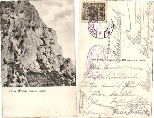 70263,Hohe Wand b. Stollhof Völlerin Quelle 1920