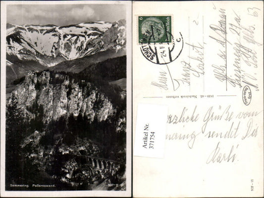 371754,Semmering Polleroswand Viadukt Bergkulisse