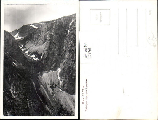 371763,Foto AK Rax Gaisloch von d. Loswand b. Reichenau Bergkulisse