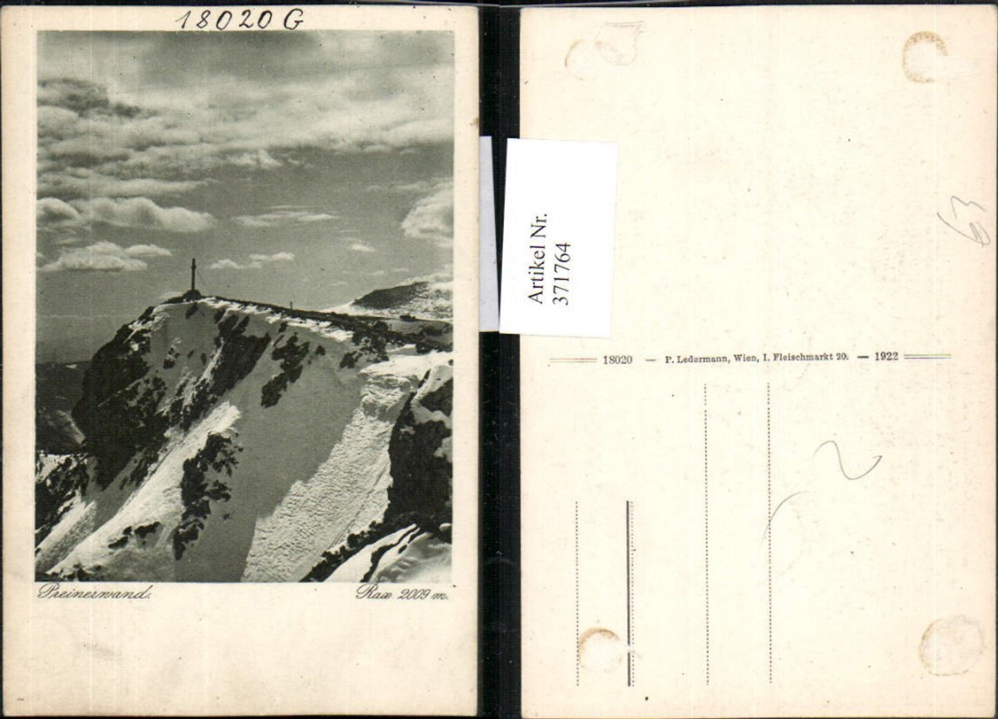 371764,Rax Preinerwand b. Prein Reichenau Gipfelkreuz