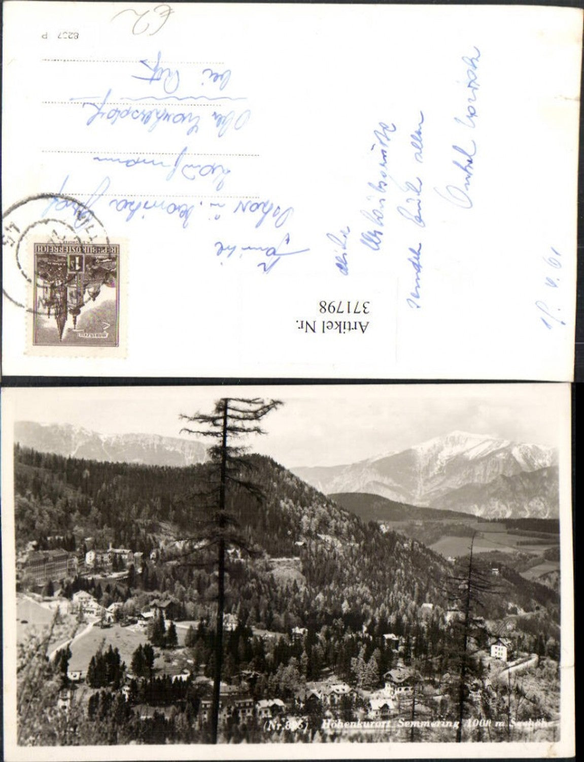 371798,Semmering Totale Bergkulisse