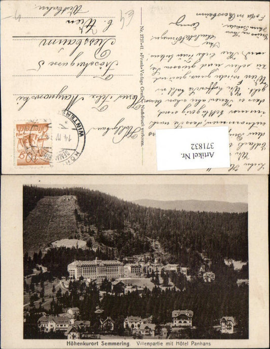 371832,Semmering Villenpartie m. Hotel Panhans