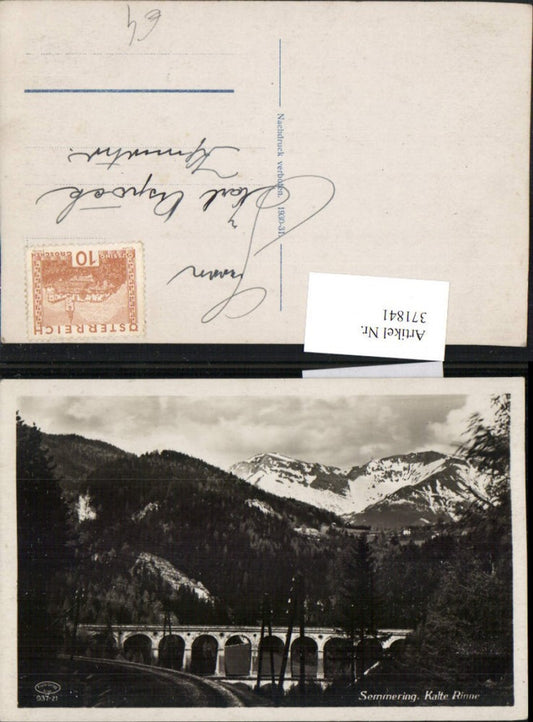371841,Semmering Kalte Rinne Viadukt Bergkulisse