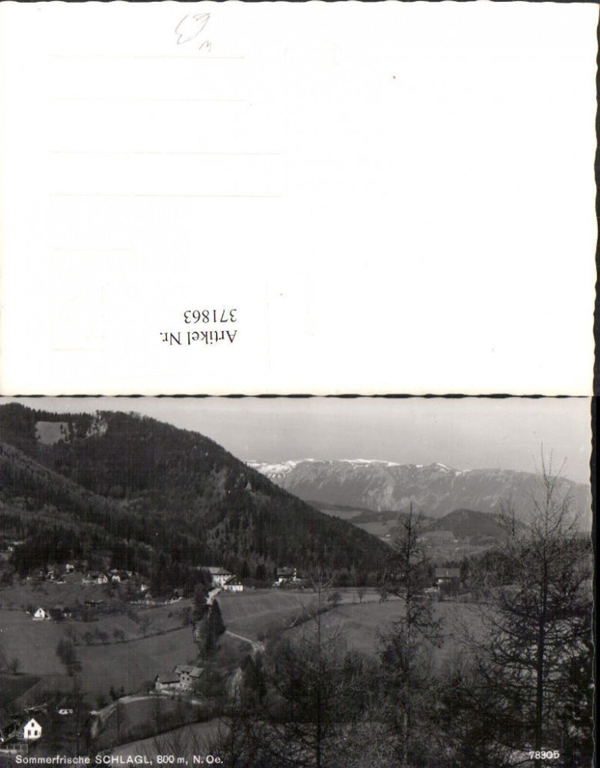 371863,Schlagl b. Raach am Hochgebirge Bergkulisse