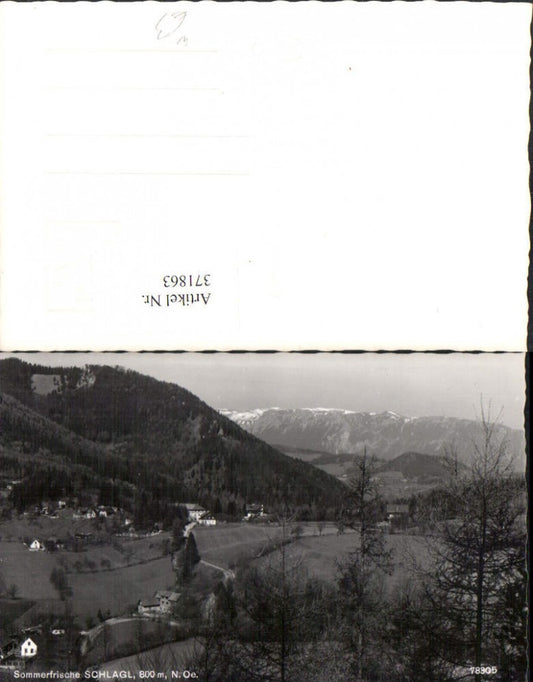 371863,Schlagl b. Raach am Hochgebirge Bergkulisse