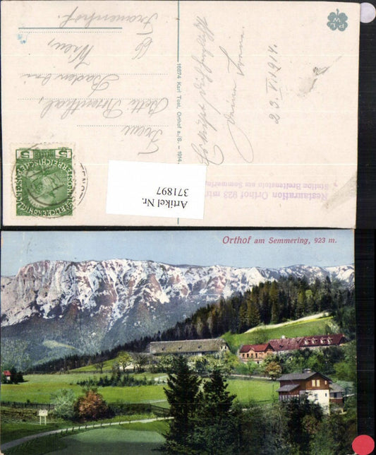 371897,Orthof am Semmering Bergkulisse