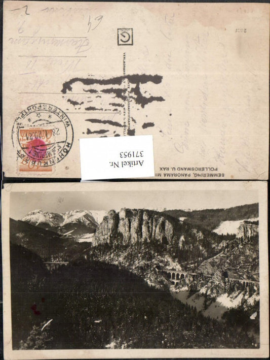 371953,Semmering Panorama m. Polleroswand u. Rax Bergkulisse