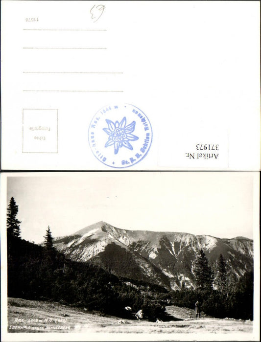 371973,Rax Ebenwald geg. Schneeberg Bergkulisse