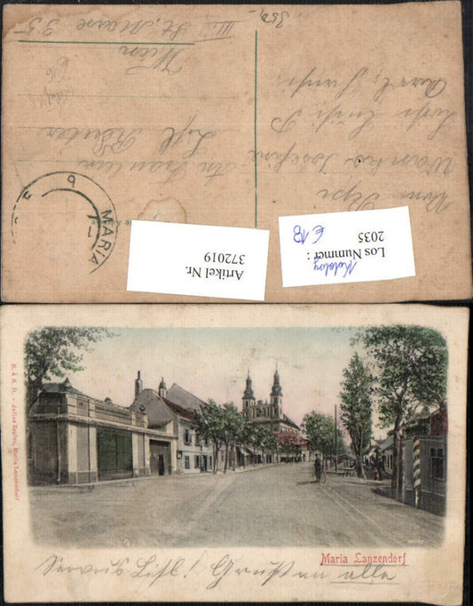 372019,Relief AK Maria Lanzendorf Straßenansicht