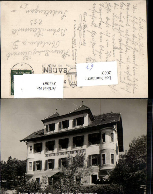 372063,Baden b. Wien Musiker-Erholungsheim