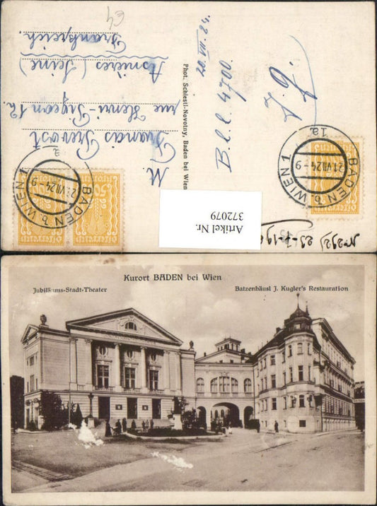 372079,Baden b.Wien Jubiläums-Stadt-Theater Batzenhäusl J. Kugler