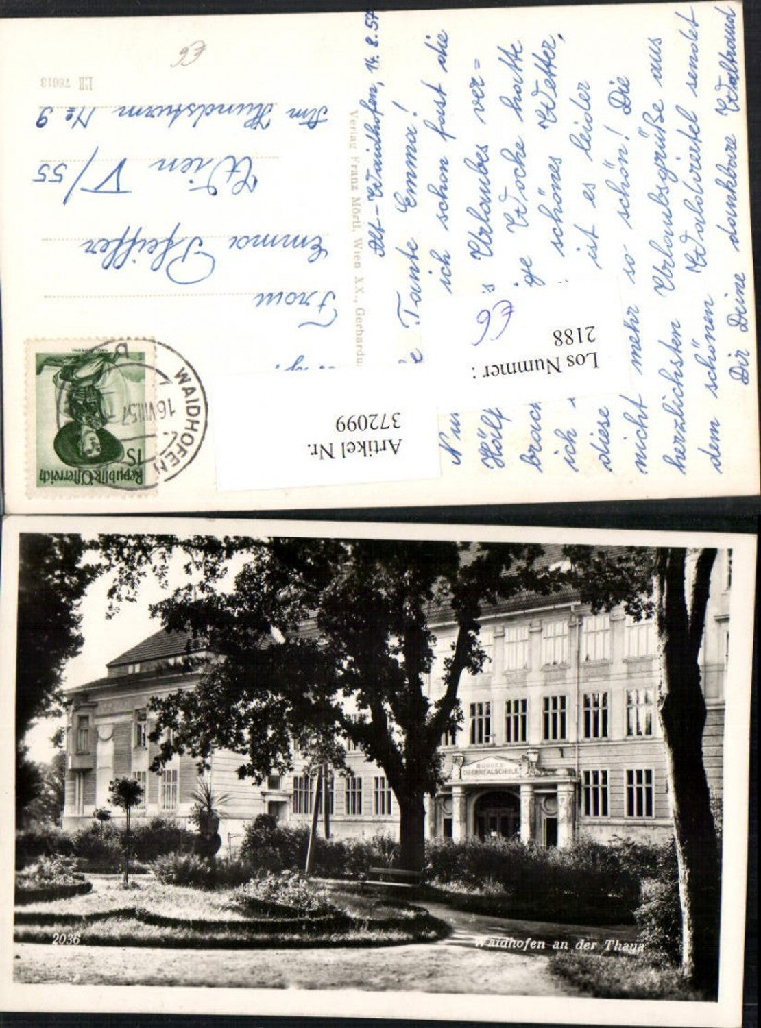 372099, Waidhofen an der Thaya, Federal Upper Secondary School, School Building