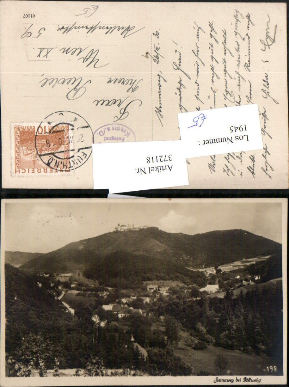 372118,Steinaweg b. Furth m. Stift Göttweig