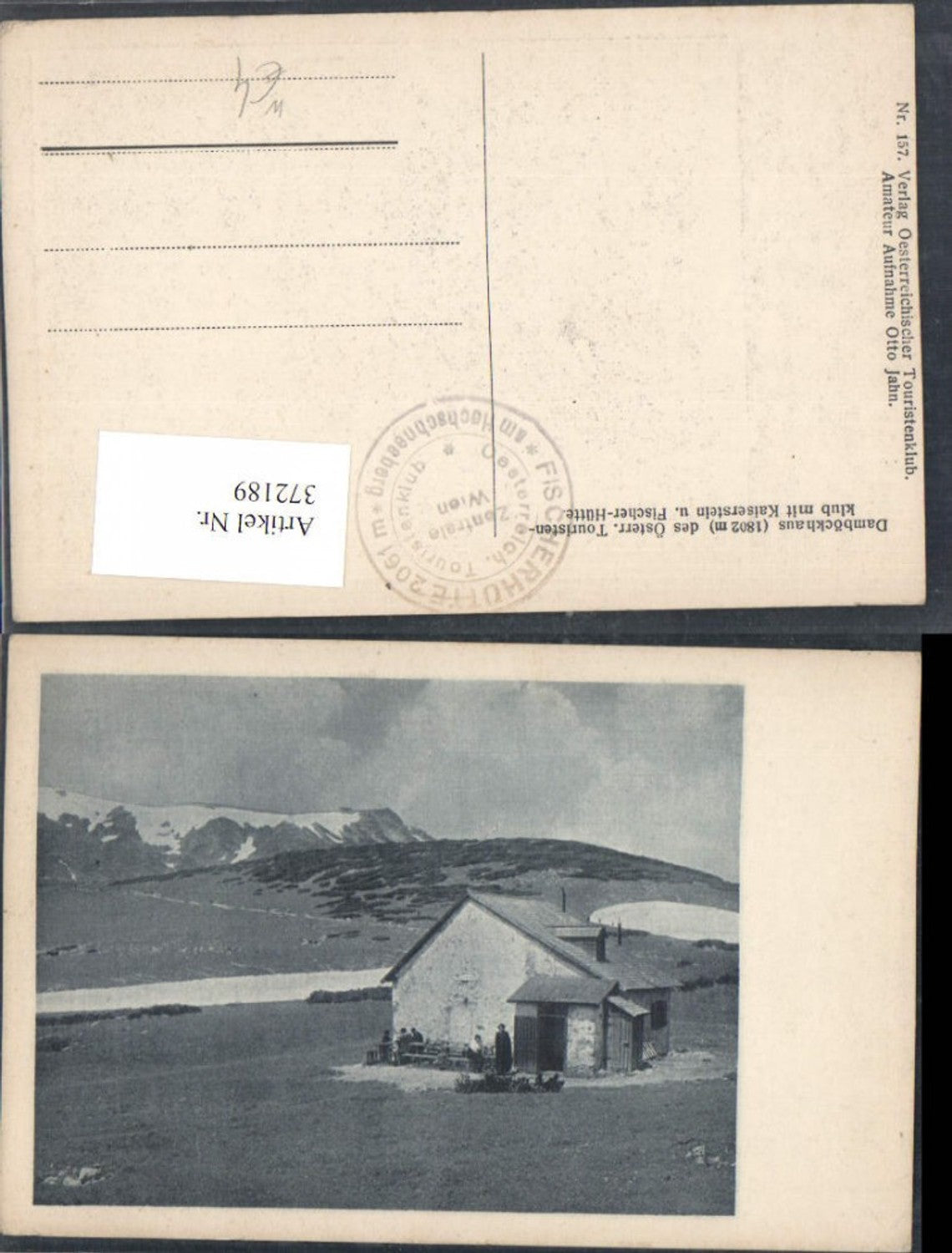 372189,Damböckhaus Berghütte m. Kaiserstein u. Fischerhütte b. Puchberg