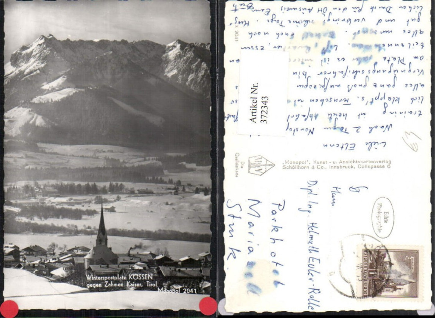 Alte Ansichtskarte – Old Postcard