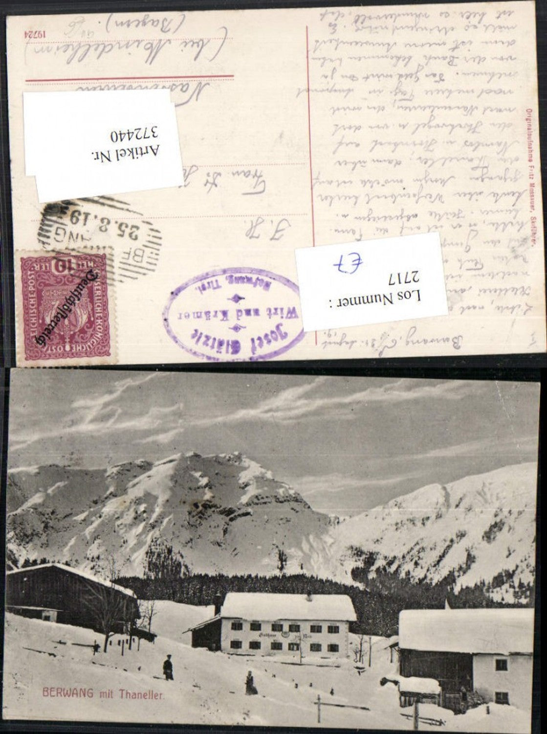 Alte Ansichtskarte – Old Postcard