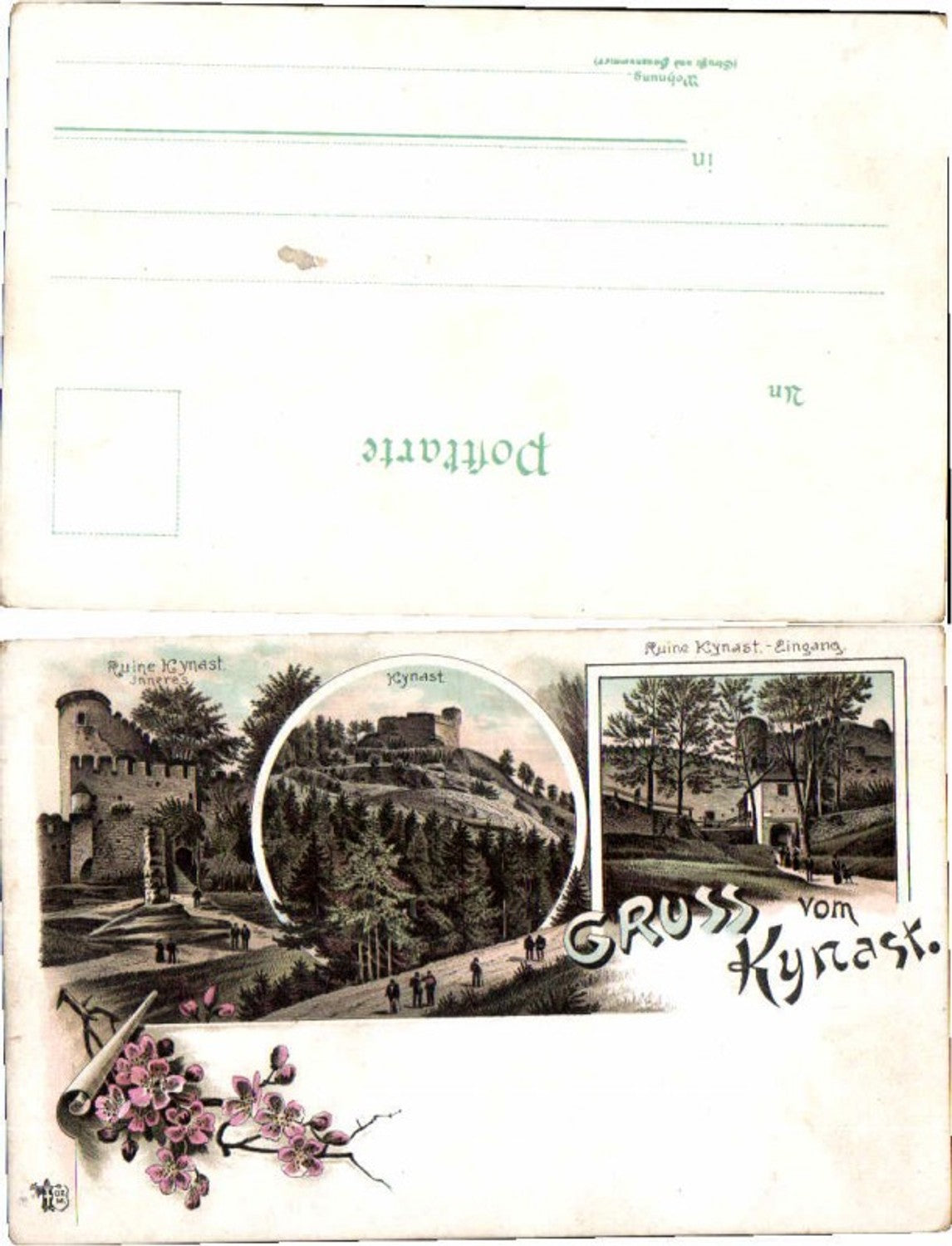 71367,Litho Gruß v. Kynast Chojnik Hirschberg Sobieszow