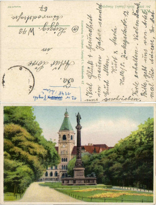 71525,Halle a.d. Saale Hauptplatz 1915