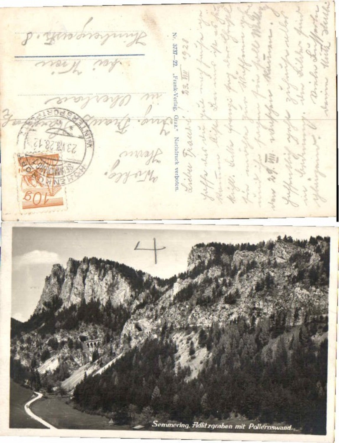 71575,Semmering Adlitzgraben Polleroswand