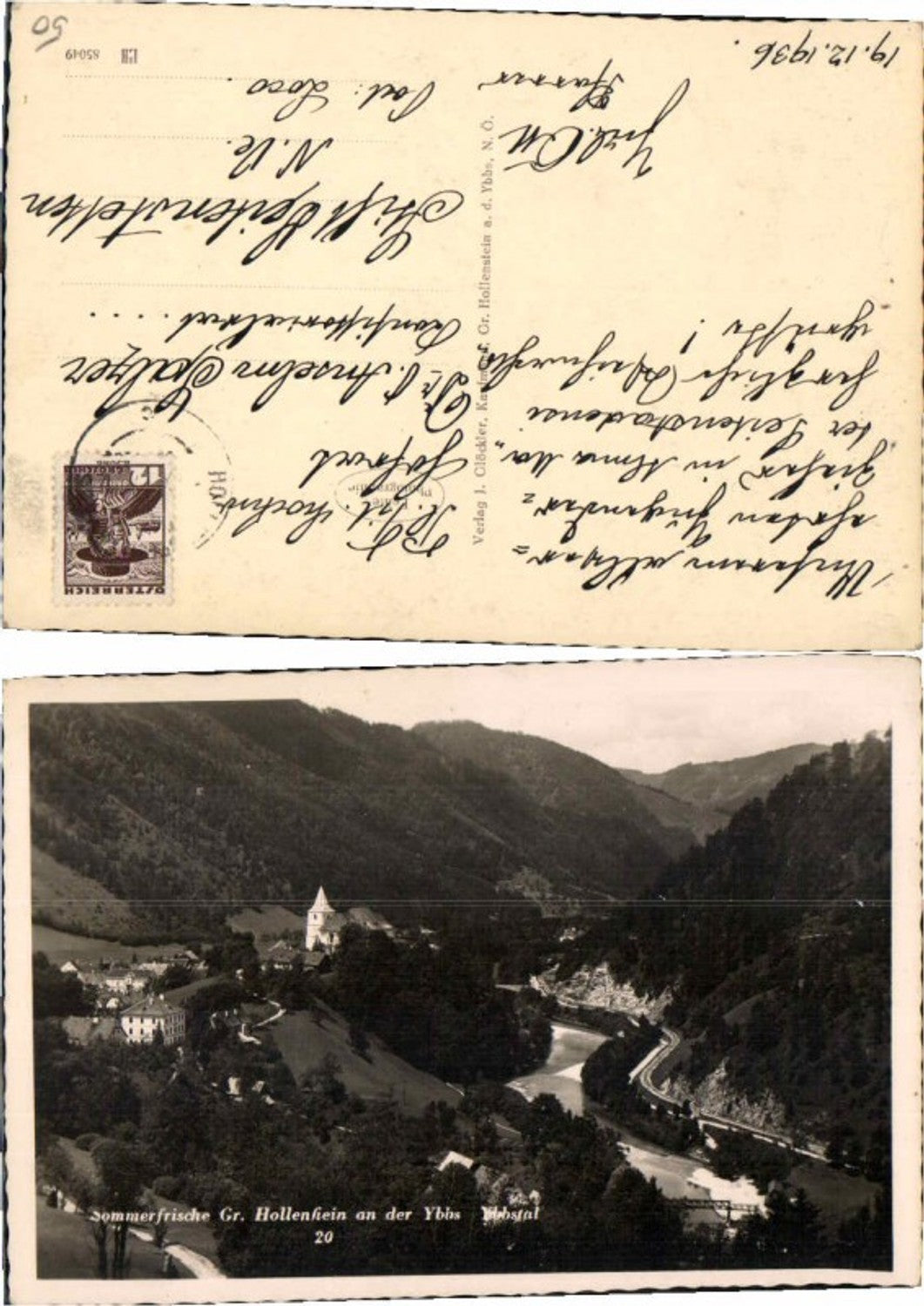 71617,Sommerfrische Gr. Hollenstein Ybbstal 1935